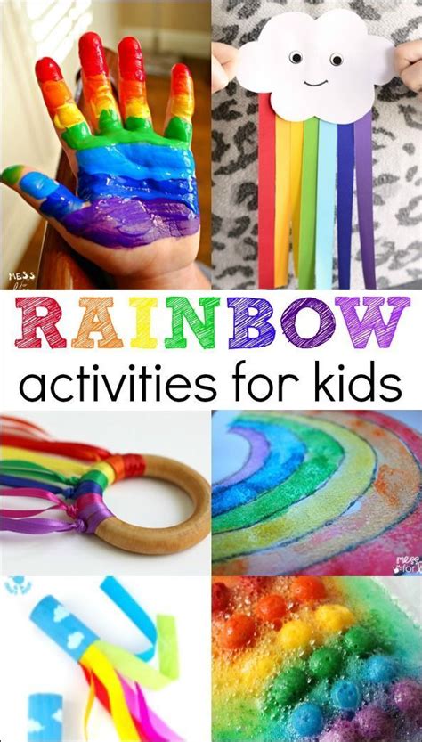 Rainbow Activities For Kids Rainbow Activities Rainbow Crafts Kids