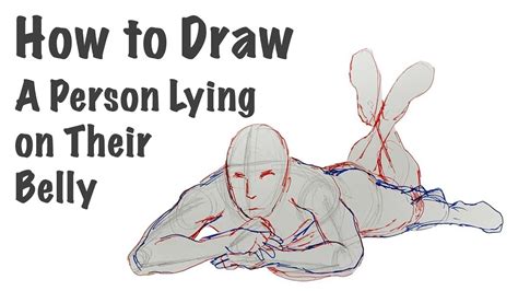 Person Lying On Their Belly Drawing Tutorial Youtube