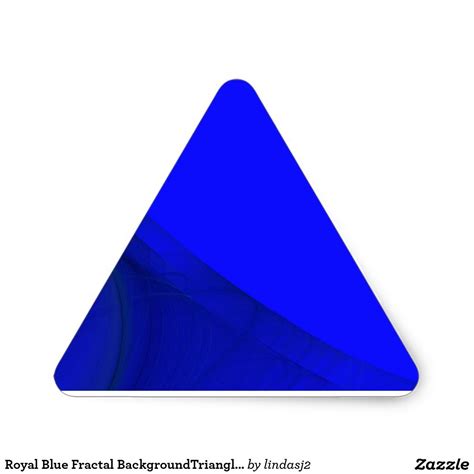 Royal Blue Fractal Backgroundtriangle Sticker Stickers Fractals