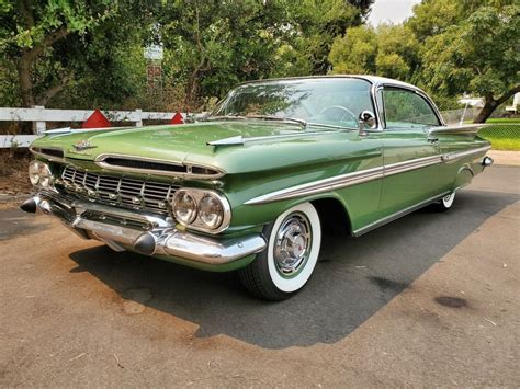 1959 chevrolet impala coupe green rwd automatic 2 door hardtop