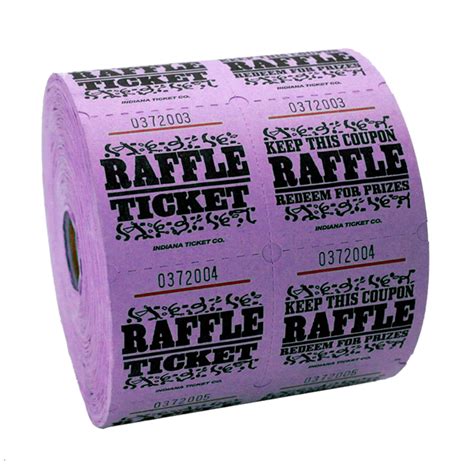 Purple Raffle Ticket 1000 Ct — Zurchers