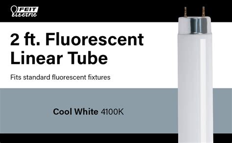 Feit Electric 17 Watt 2 Ft T8 G13 Linear Fluorescent Tube Light Bulb
