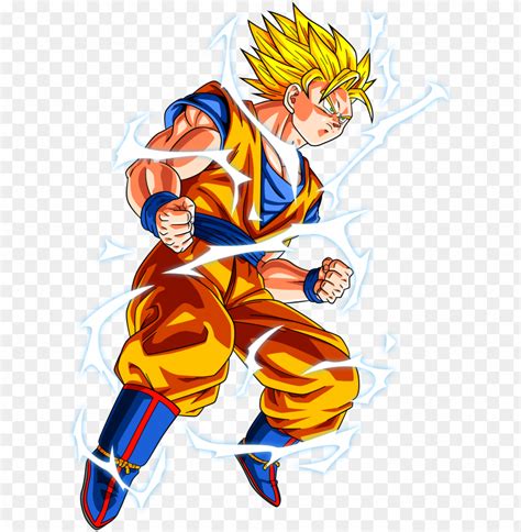 Super Saiyan 2 Lightning Png Goku Vegeta Frieza Trunks Dragon Ball