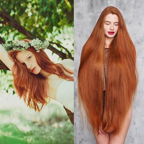Russian Woman Who Suffered From Alopecia Now Has Beautiful Long Hair Long Red Hair Super Long