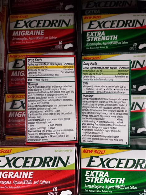 Excedrin Migraine And Extra Strength Have The Same Exact Ingredients Mildlyinteresting