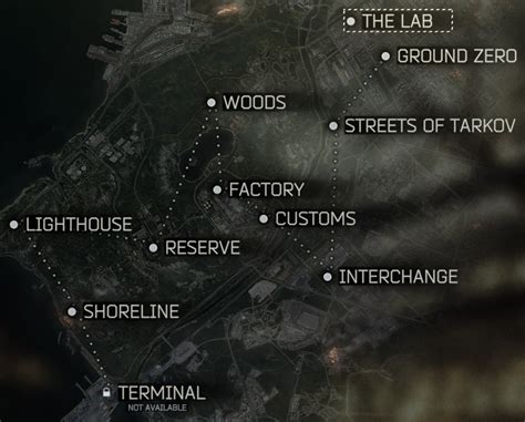 Map Of Tarkov The Official Escape From Tarkov Wiki