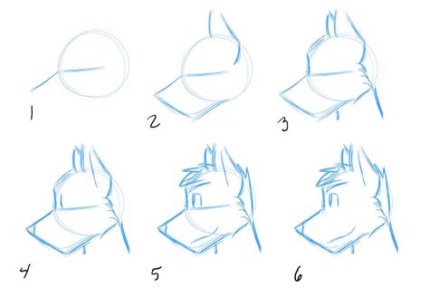 How To Draw A Furry Head Warehouse Of Ideas