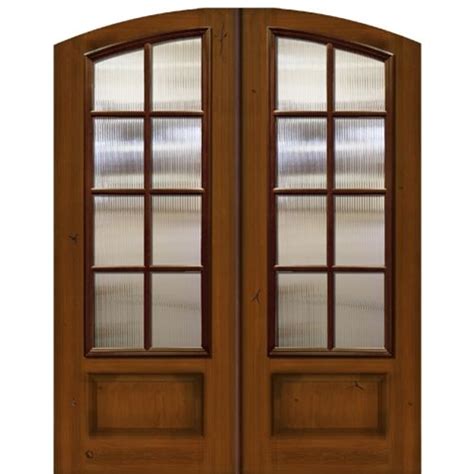 34 Dbl 8 Lite Sdl Arch Top Wood Doors Interior Fiberglass Entry