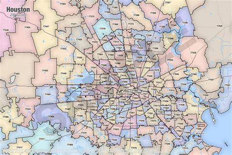 Image Result For Houston Zip Code Map Free Houston Zip Code Map Zip