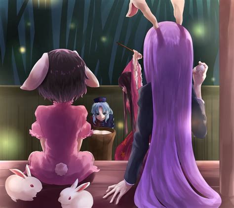 Reisen Udongein Inaba Houraisan Kaguya Inaba Tewi And Yagokoro Eirin Touhou Drawn By Lemon