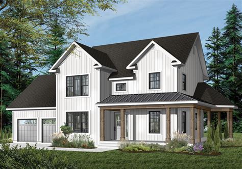 Derosa Two Story Farmhouse Plan 032d 0502 Search House Plans And More