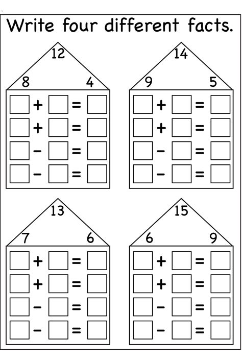 Family Of Facts Worksheets Multiplication