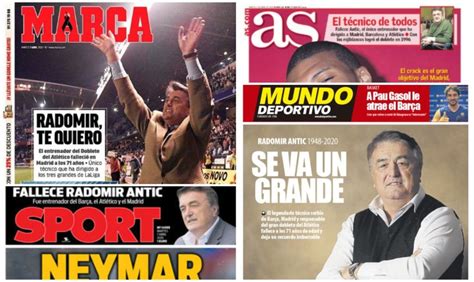 Све насловне стране новина у Шпанији посвећене су Радомиру Антићу ...
