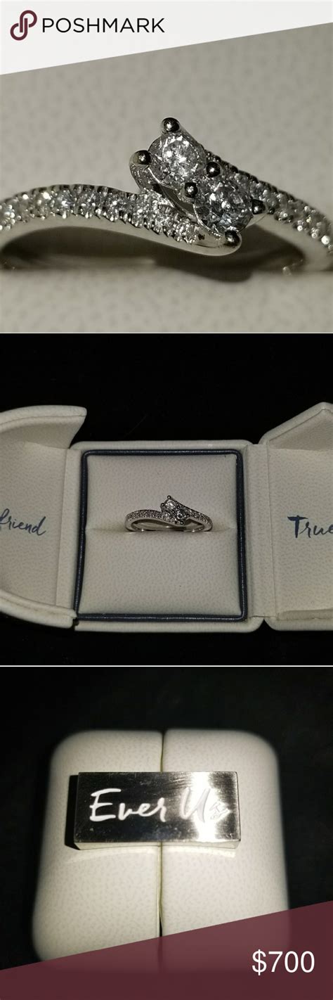 ♡forever Us Ring♡ ♡very Beautiful Forever Us Ring 14k White Gold 12 Ct