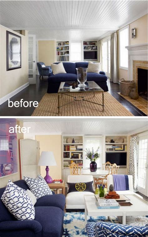 Awesome Before And After Living Room Makeovers Noted List