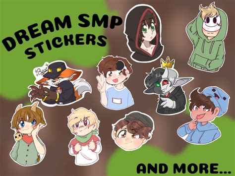 Dream Smp Stickers Mega Pack Of 40 Stickers Matte Glossy Etsy