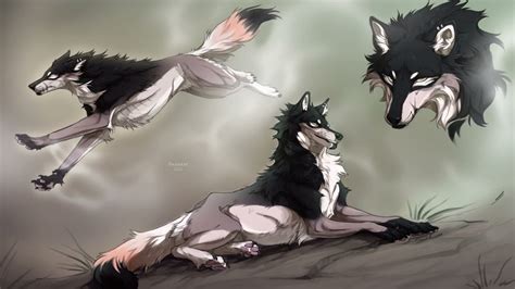 TIMELAPSE 076 Sketchpage Commission Wolf Speedpaint YouTube