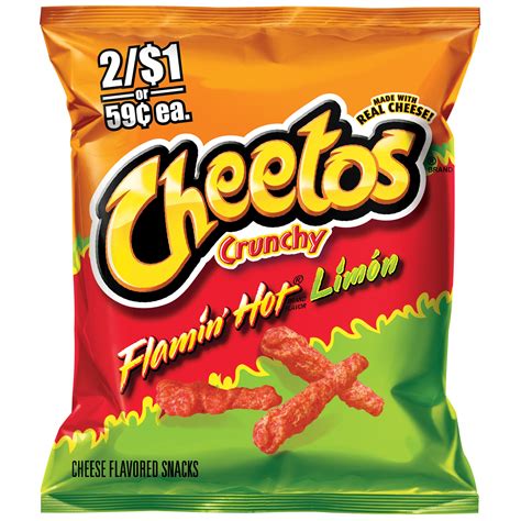 Ratings, based on 632 reviews. Cheetos Flamin' Hot Limon Cheese Flavored Snacks 1.125 oz ...