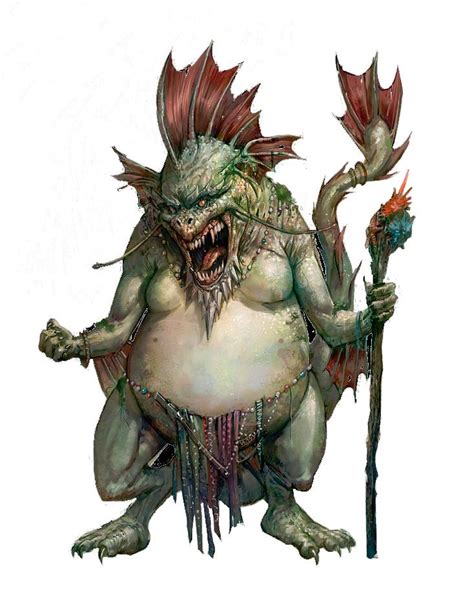 Sahuagin Fantasy Monster Fantasy Creatures Beast Creature