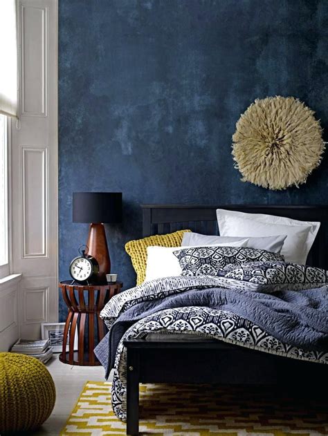 This gallery offers stylish gray & yellow bedroom designs in a variety of styles and decor. navy blue yellow and grey bedroom blue bedroom ideas for ...