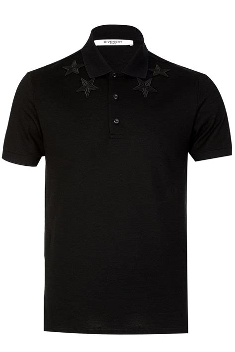 Givenchy Givenchy Star Embroidered Polo Shirt Clothing From Circle
