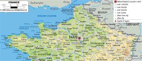 Map Of Northern France Map Of Northern France With Cities Western