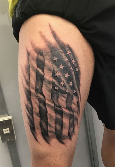 There are three to my knowledge, and. American flag black and gray | Black and grey tattoos ...