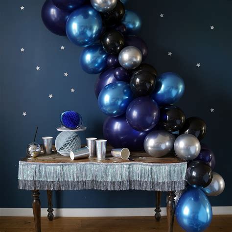 Choisissez une surprise (option payante) ecrivez un message à votre destinataire. Guirlande Ballons Bleu - Arche ballon Anniversaire Espace ...