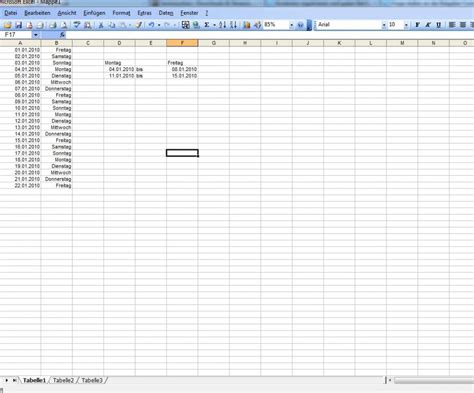 Evolution der externen datenverbindungen von excel 2010 bis excel 2019. Excel Wochen von Montag bis Freitag mit Datum (Funktion ...