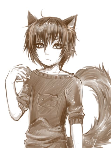 Anime Boy With Wolf Ears And Tail Telegraph