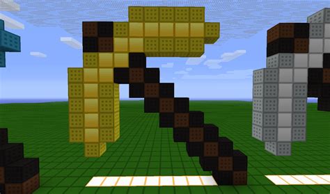 Or a bow and some arrows, or a sword. Minecraft Creation - Pickaxes Minecraft Map