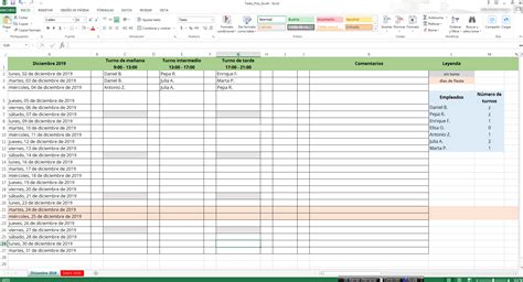 Plan De Trabajo En Excel Reverasite