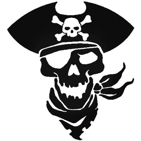 Pirate Skull Decal Stickers Decalfly