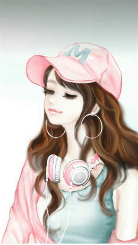 Pin By Zoniabatool On Animated Cute Cartoon Girl
