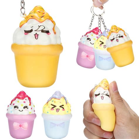 Random 102030 Pcs Squishy Ice Cream Scented Slow Rising Kawaii Simulation Lovely Toy Soft Food