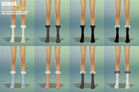 Lace Socks 4 Version At Marigold Sims 4 Updates