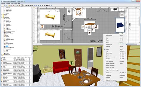 Sweet home 3d is an interior design application that helps you to quickly draw the floor plan of your house, arrange furniture on it, and visit the results in 3d. Sweet Home 3D screenshot and download at SnapFiles.com