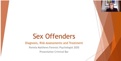 Sex Offenders Diagnosis Risk Assessments And Treatment Cpd In Session