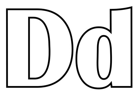 Searching for a coloring page? letter d coloring pages | Only Coloring Pages