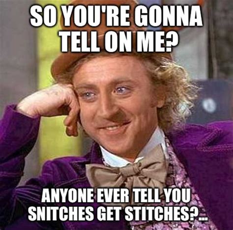 snitches get stitches meme idlememe