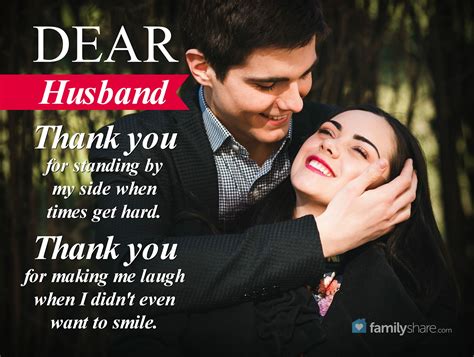 Dear Husband Thank You For Standing By My Side When Times Get Hard