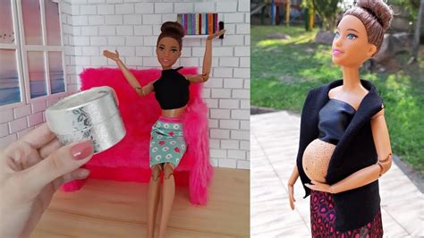 Desafio Fazendo Barriga De Grávida Para Barbie Simples E Fácil Diy