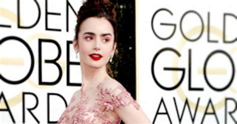 Best Dressed Celebs At The Golden Globe Awards 2017 Lily Collins Ruth