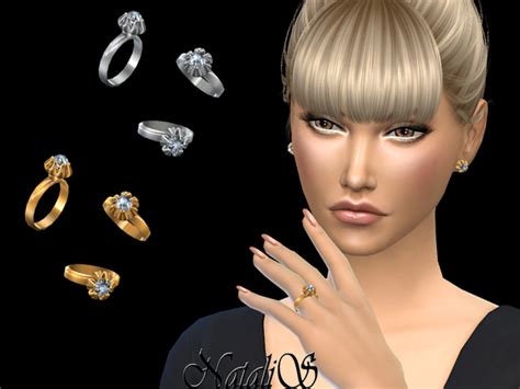 6 Prong Diamond Ring By Natalis At Tsr Sims 4 Updates