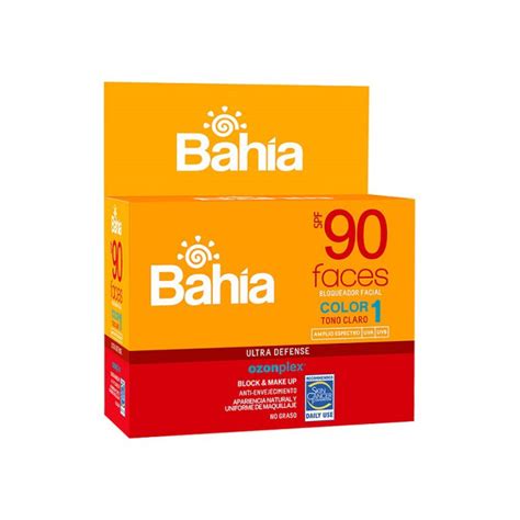 Bloqueador Bahia Spf90 10g Color 1 C20 Sachets Faces Distribuidor Bahia