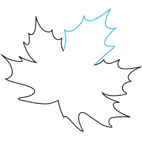 How To Draw A Maple Leaf Really Easy Drawing Tutorial