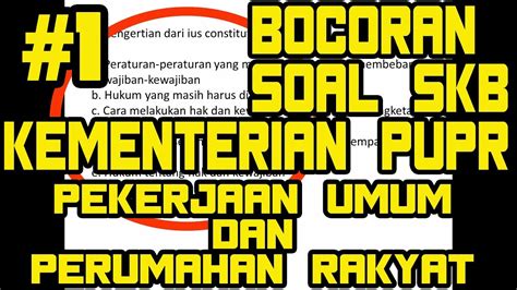 Pengumuman materi pokok soal seleksi kompetensi bidang (skb) dengan computer assisted test. Soal Skb Formasi Umum - IlmuSosial.id