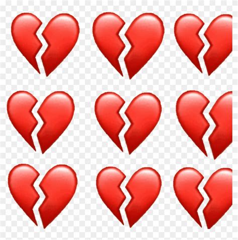 Broken Heart Emoji White Background Combinations Are Just A Bunch Of