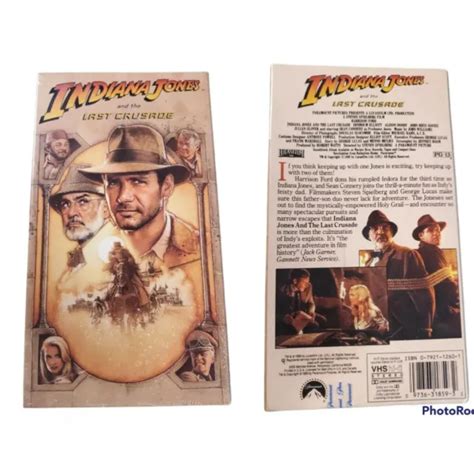 Indiana Jones And The Last Crusade Vhs With Watermark New Factory