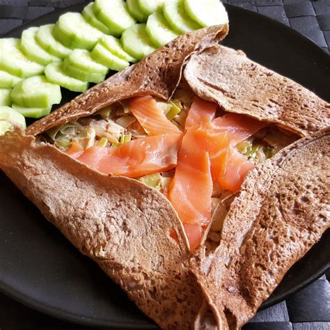 Galettes Bretonnes à La Fondue De Poireaux And Saumon Fumé Recettes De